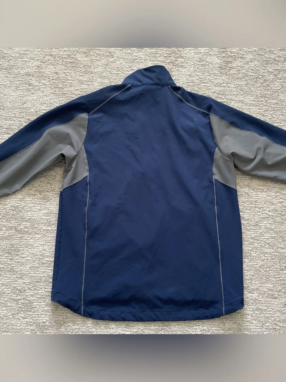 Majestic Boston Red Sox 1/2 Zip Pullover Training Jacket Blue Y2K Mens Medium